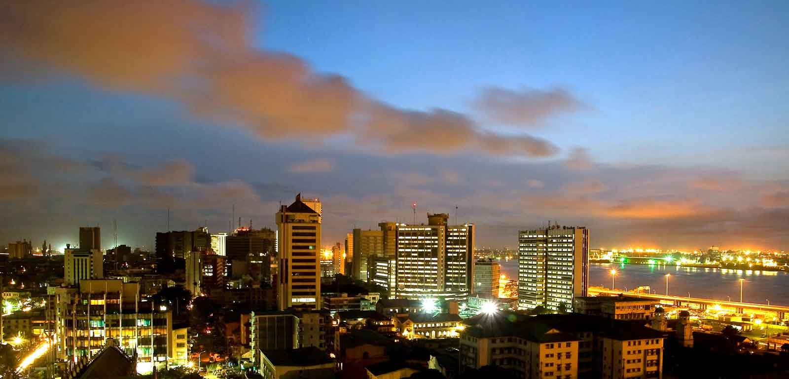 The beautiful city of Lagos at night